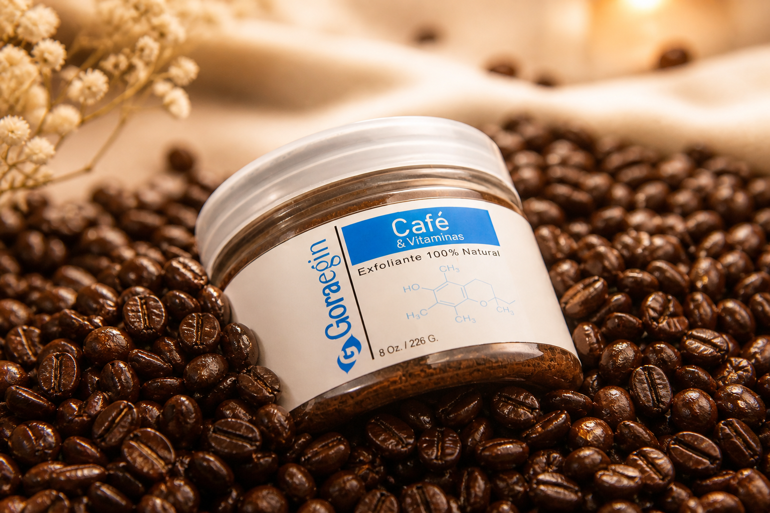 Coffee scrub / Exfoliante de Cafe 8 Oz.